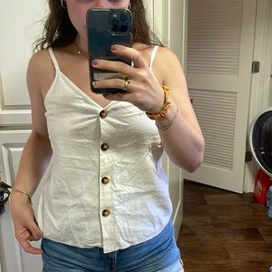 Top shop button down cami